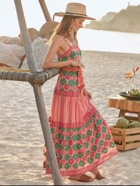 Oliphant Phoenix Rose Maxi Dress